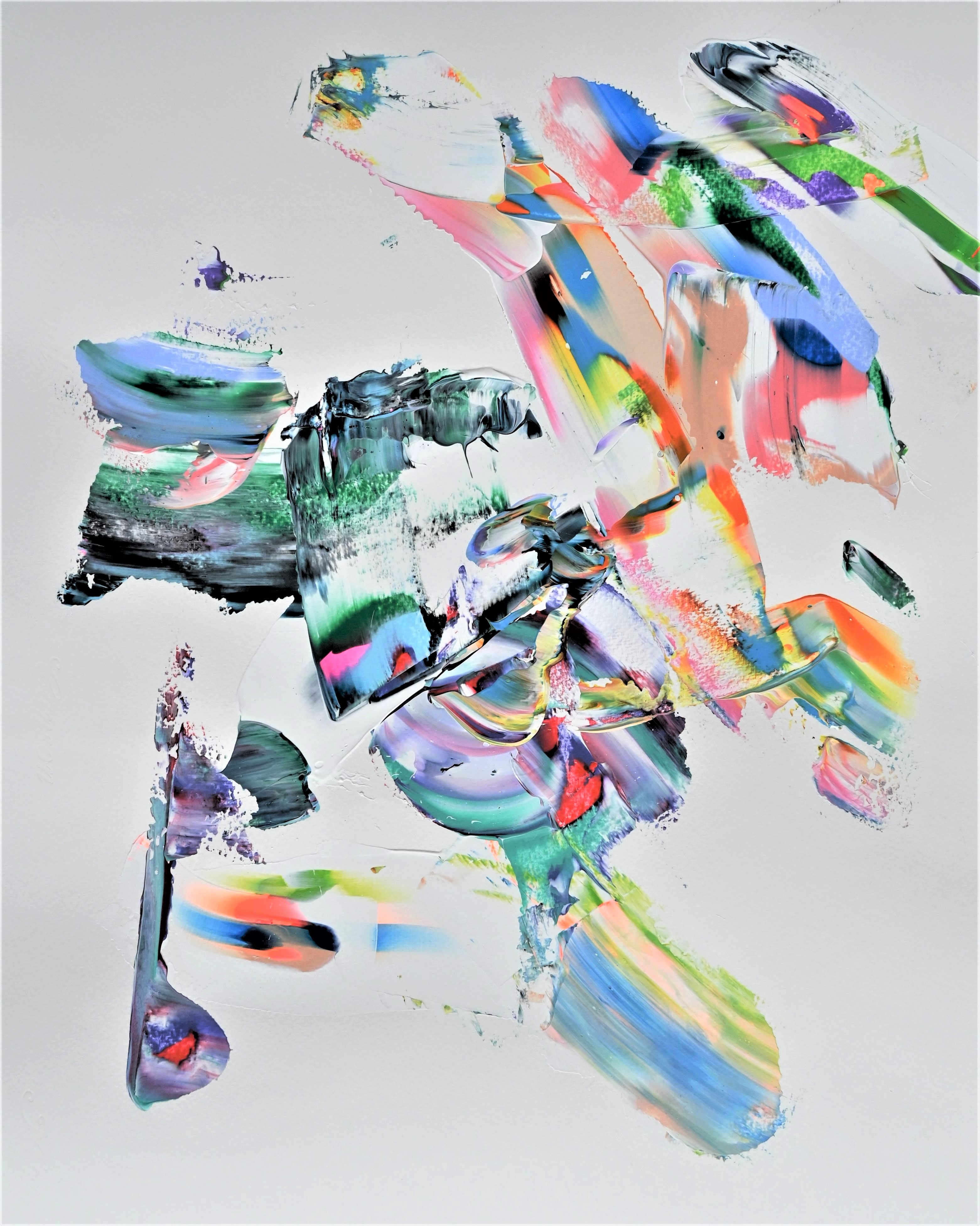 Abstract artwork acrylic