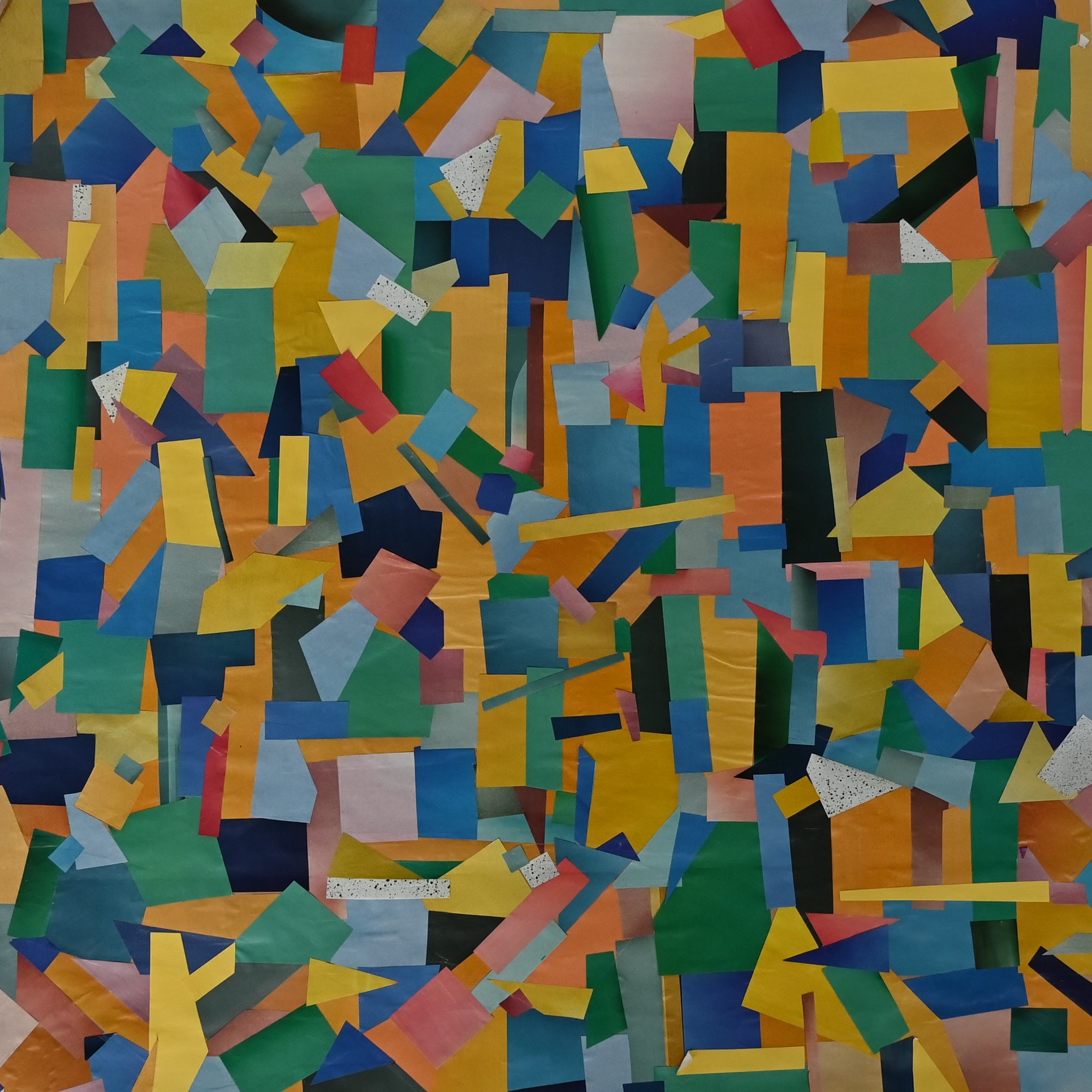 Abstract artwork colourful collage