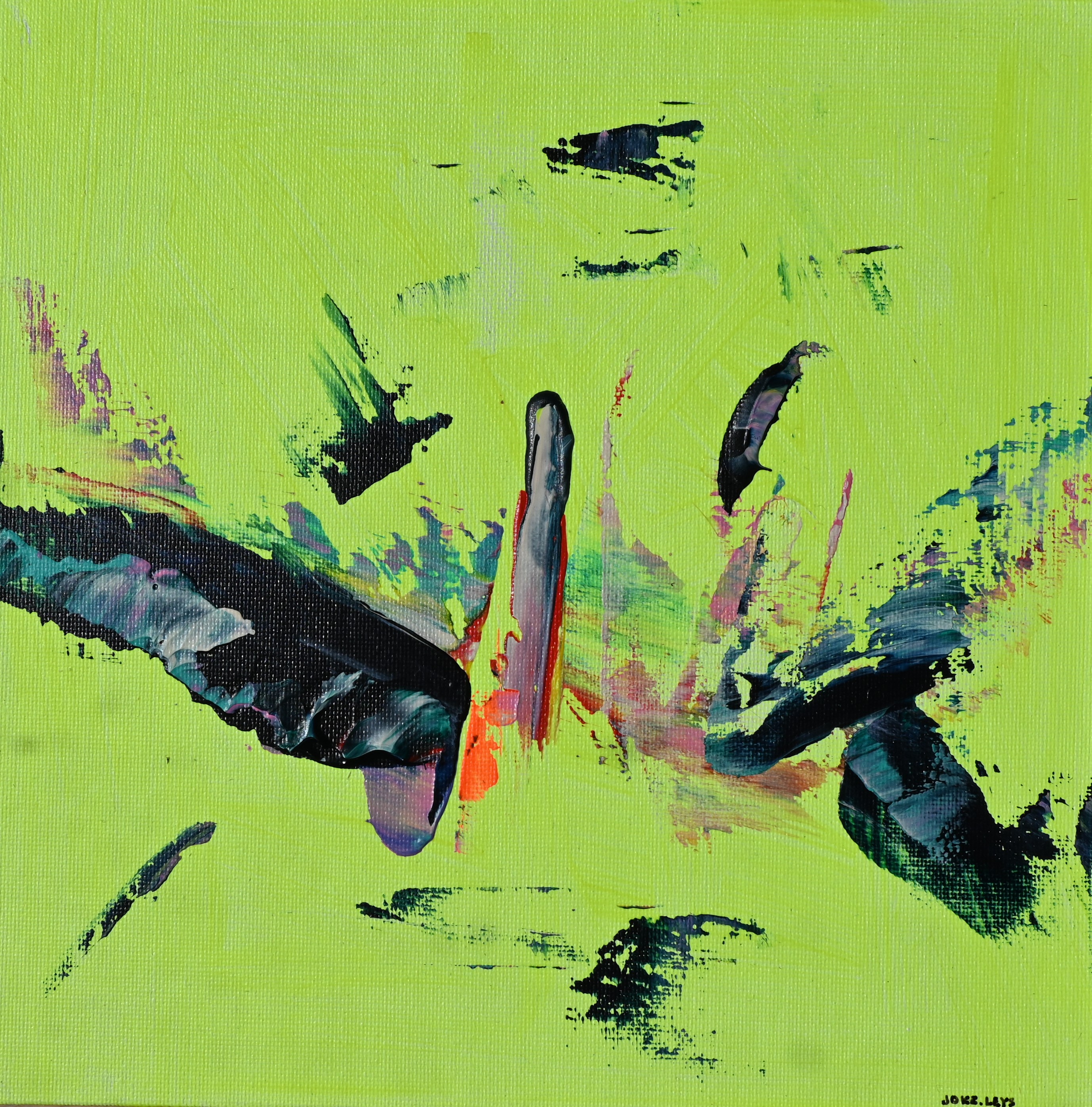 Abstract artwork acrylic