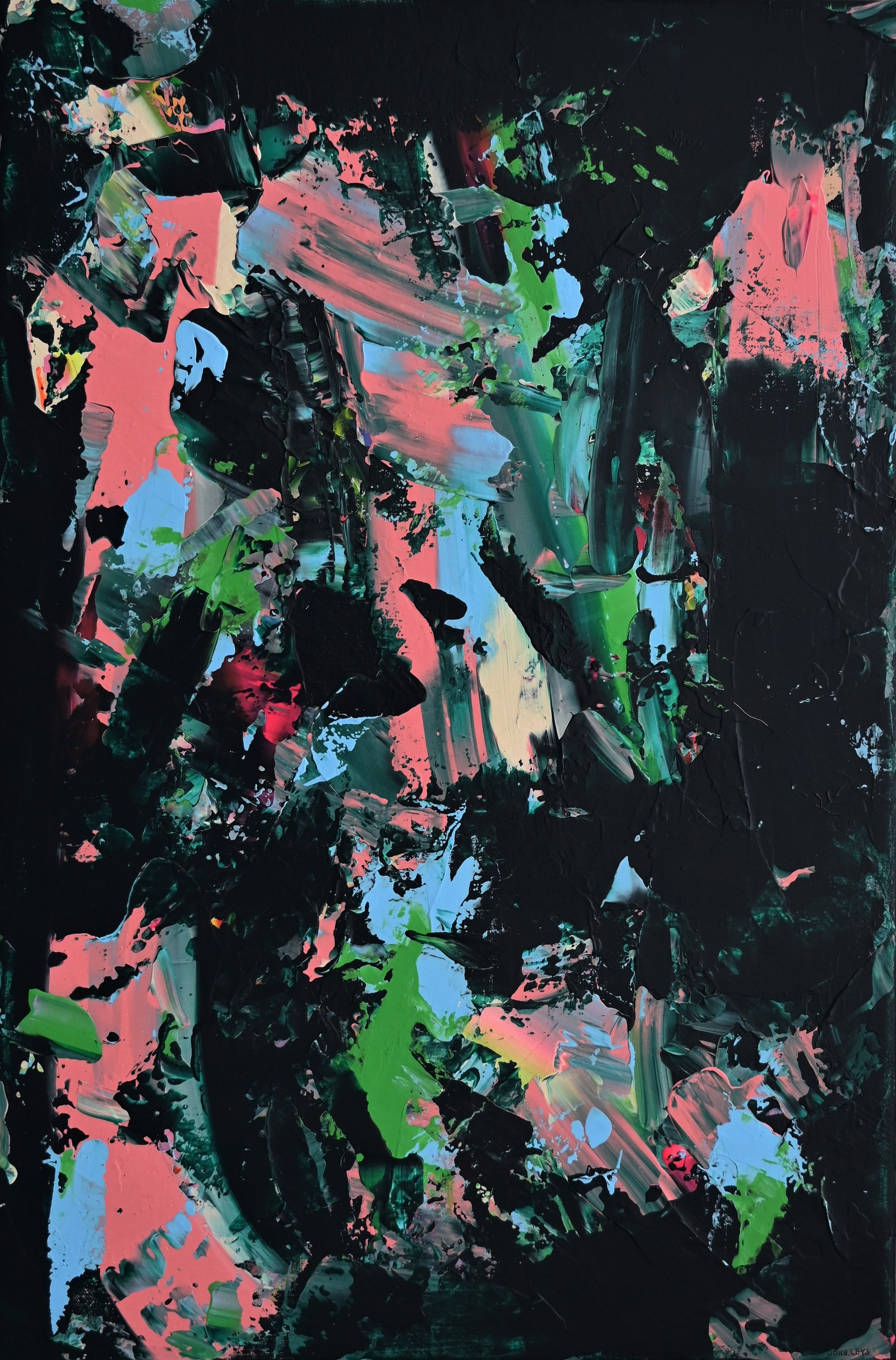 Abstract artwork acrylic