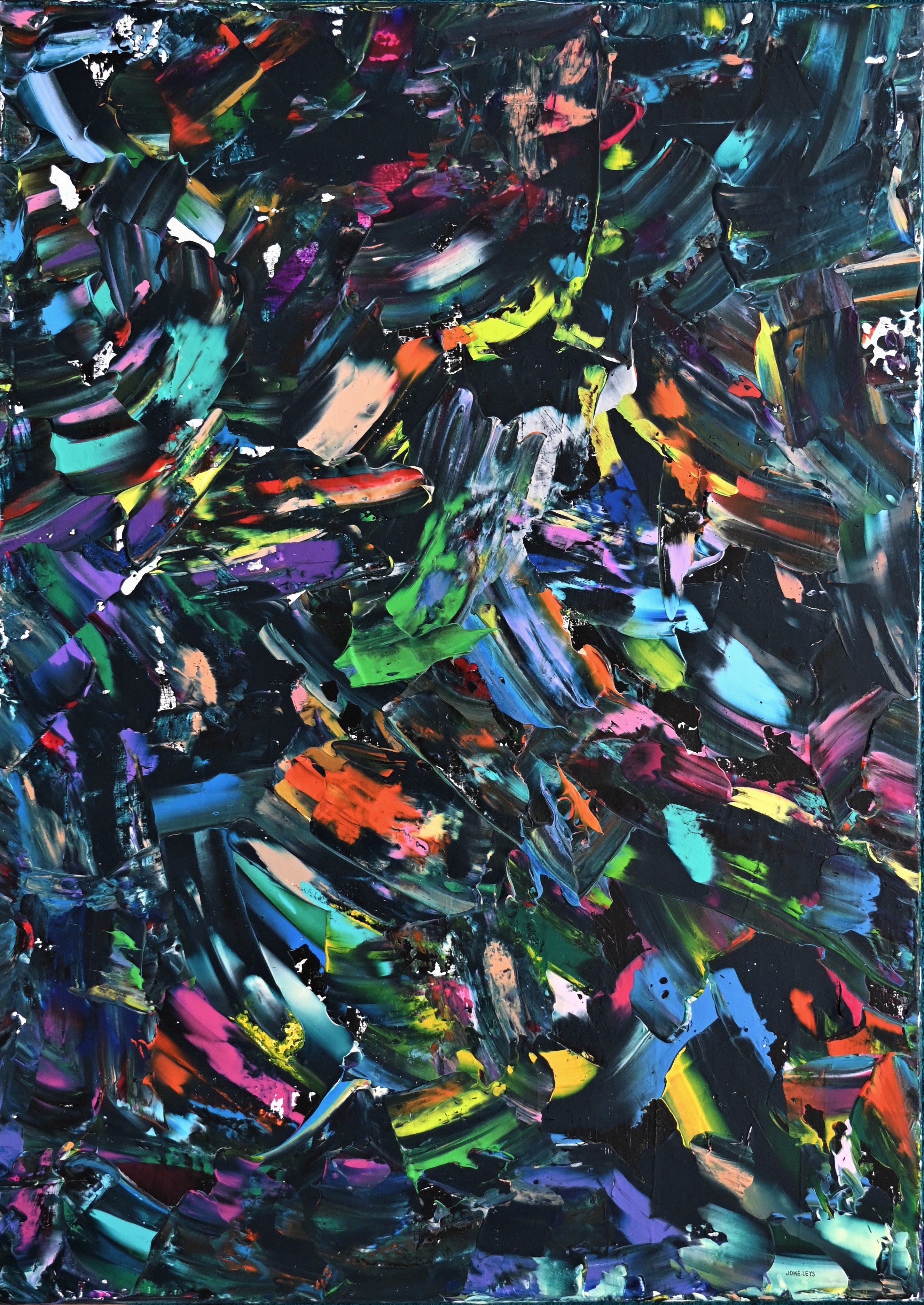 Abstract artwork acrylic