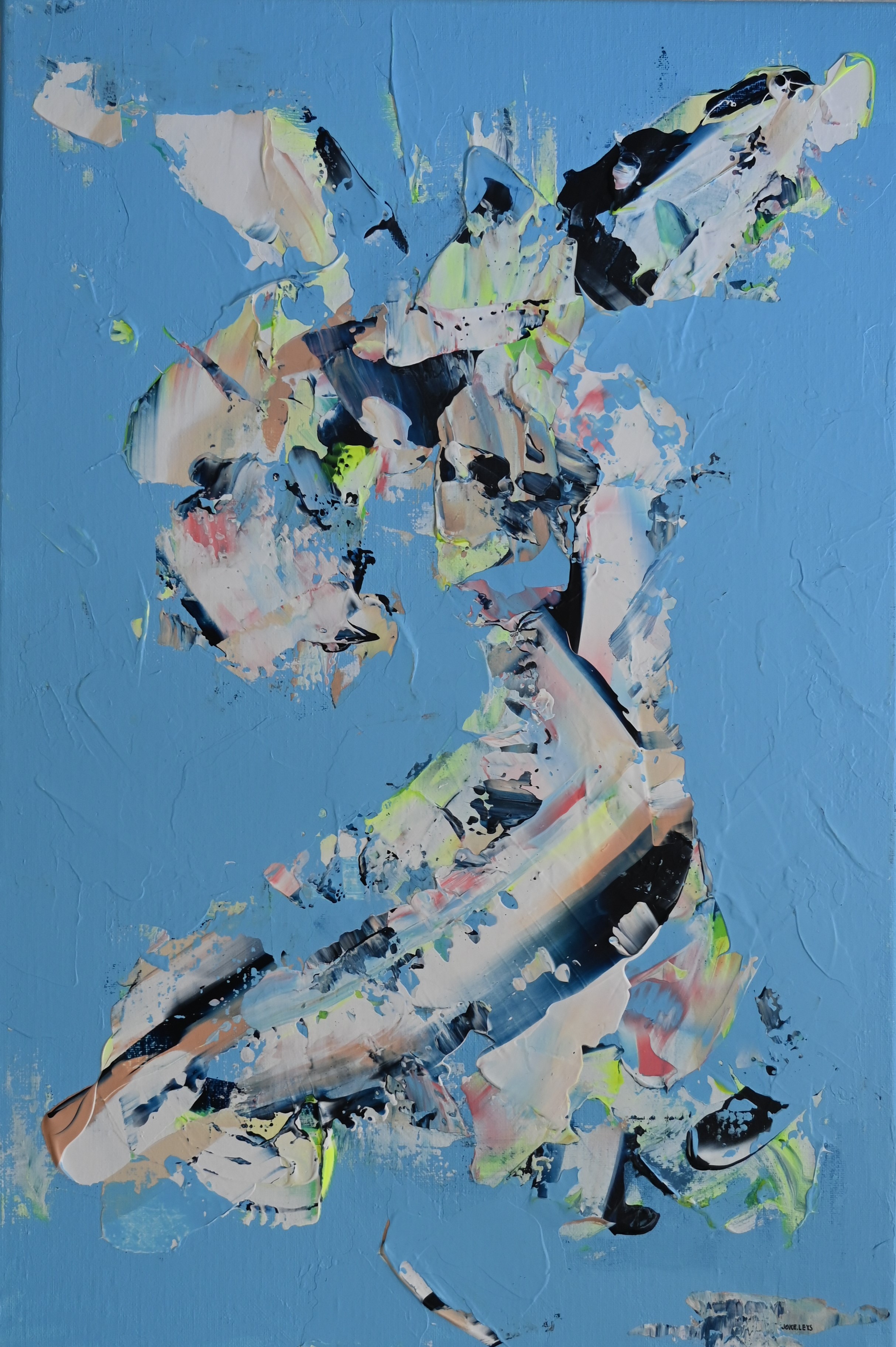 Abstract artwork acrylic