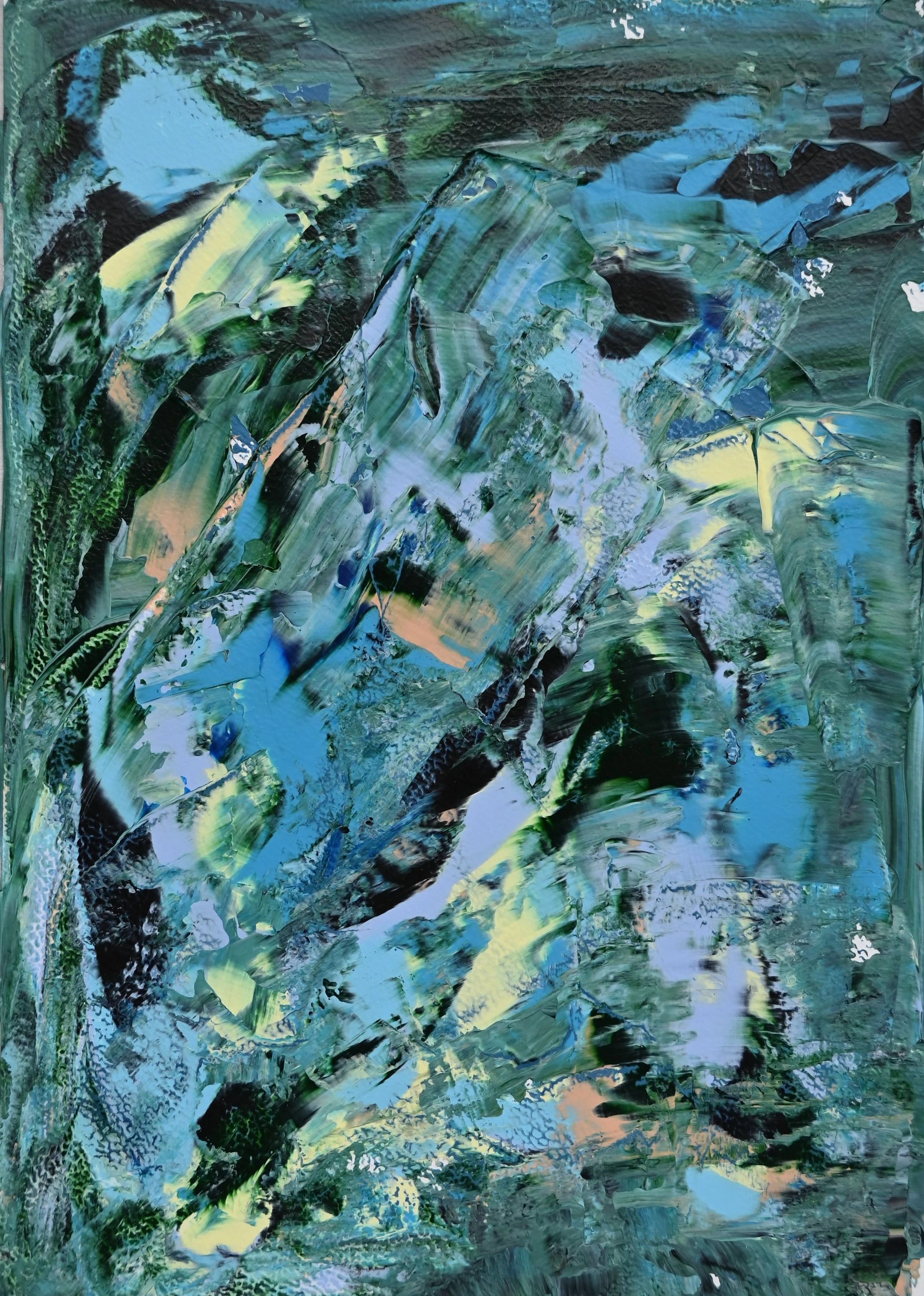 Abstract artwork acrylic