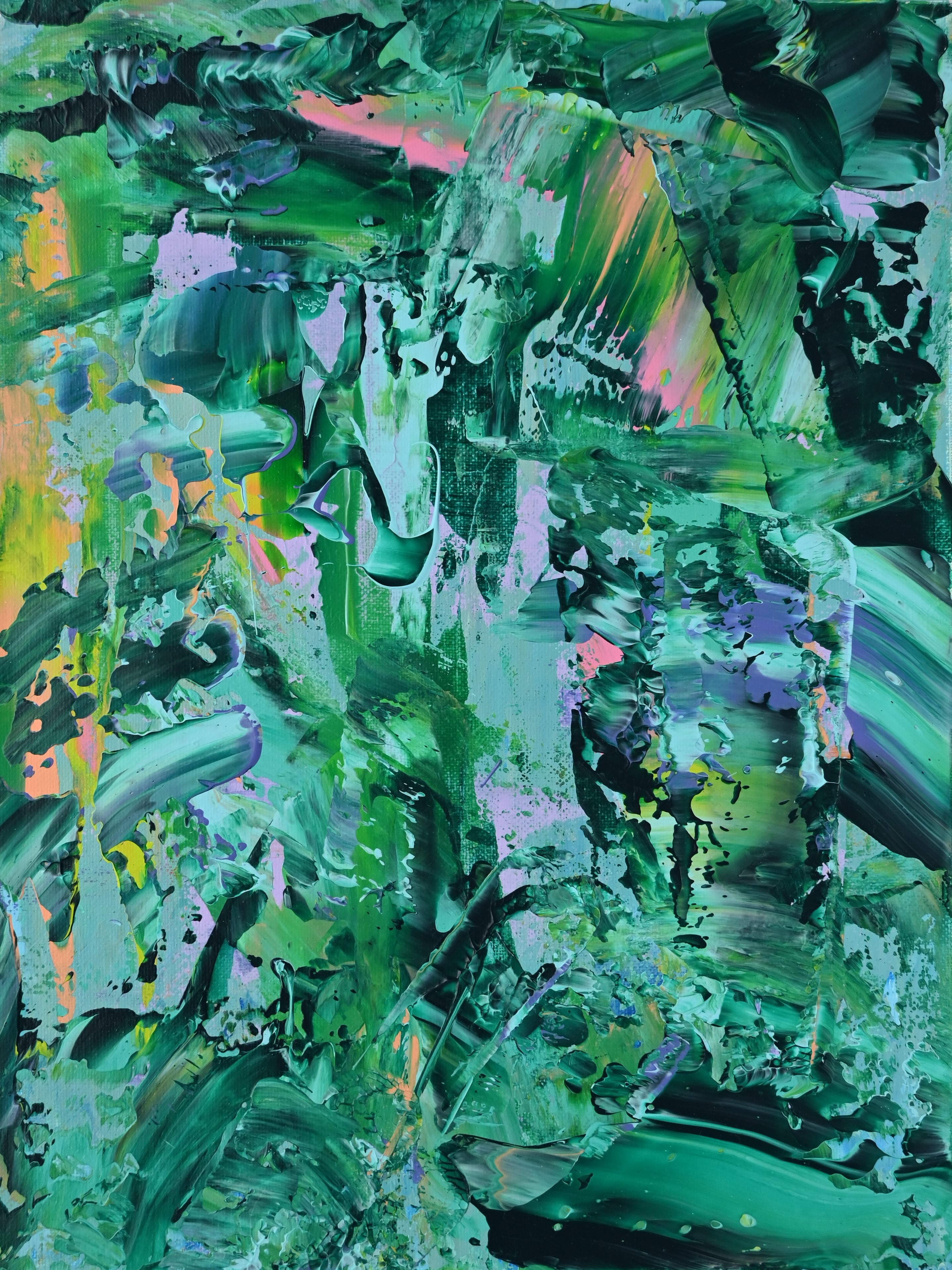 Abstract artwork acrylic