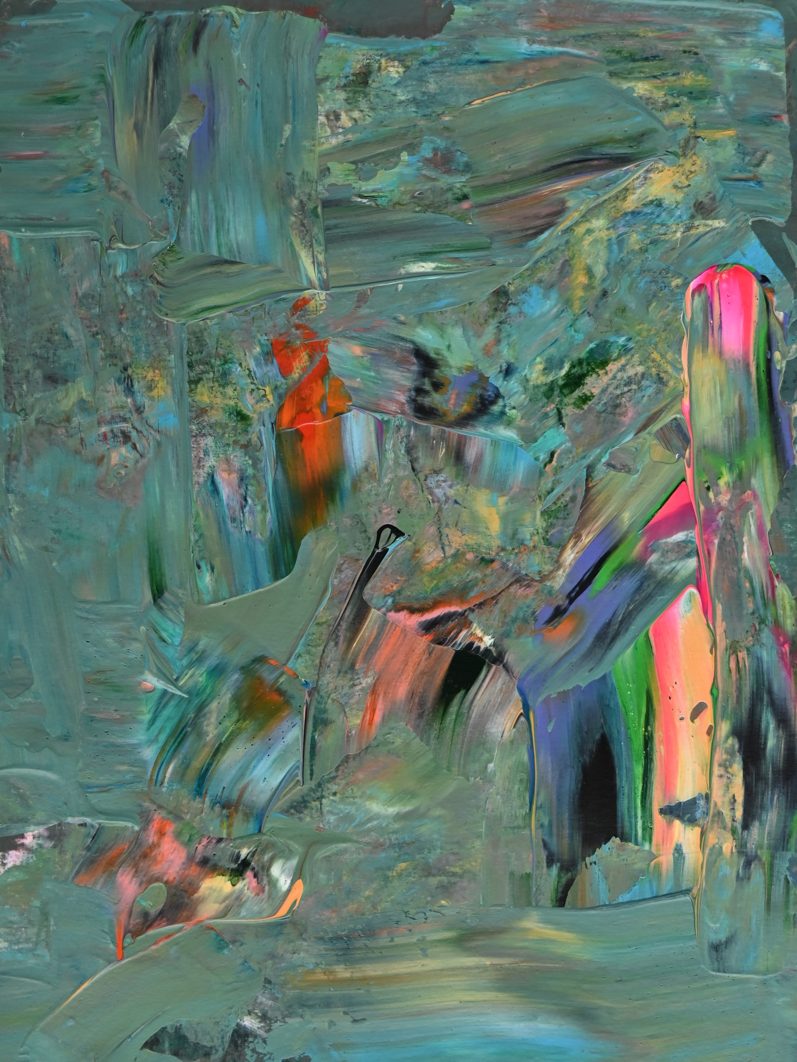 Abstract artwork acrylic