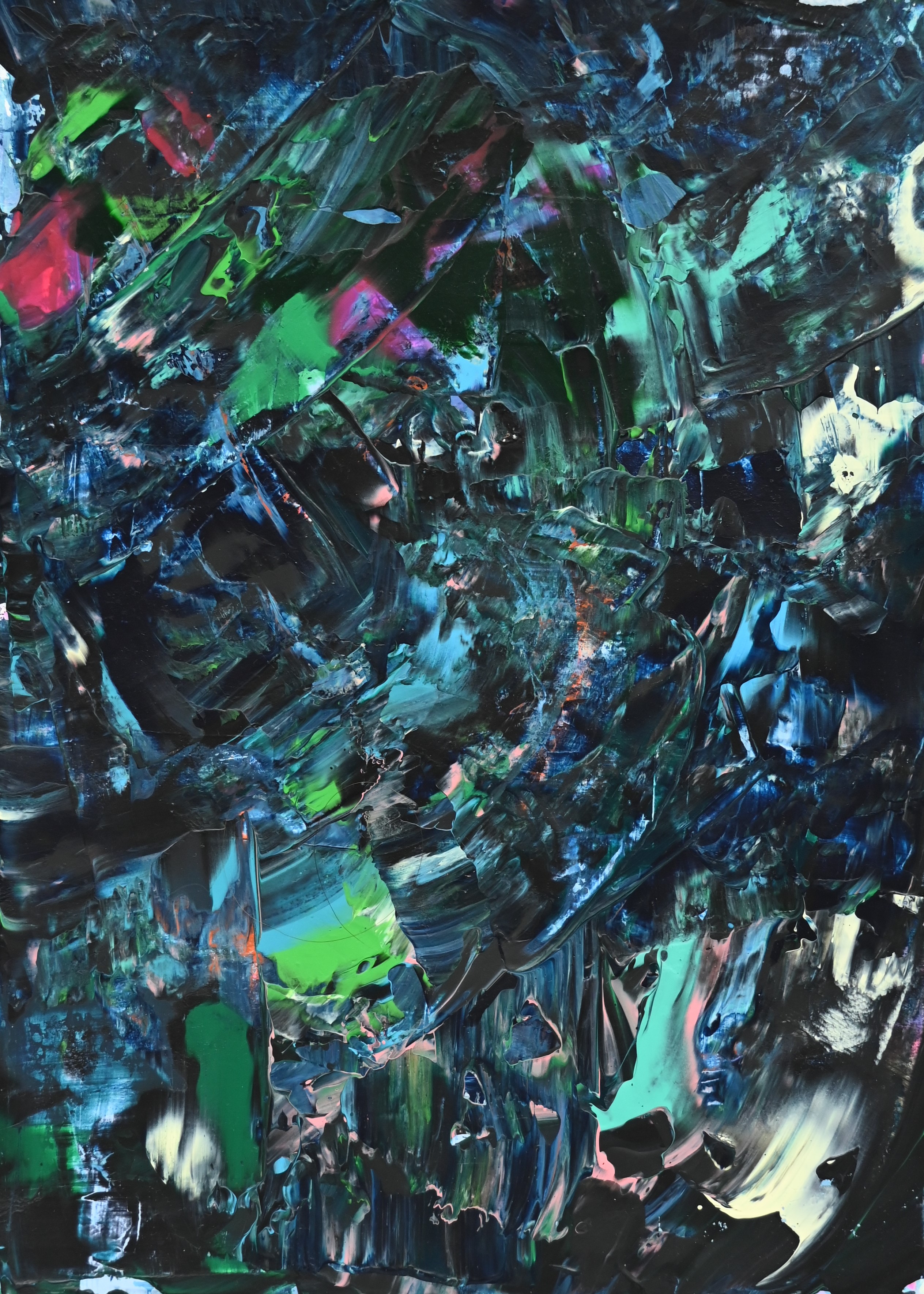 Abstract artwork acrylic