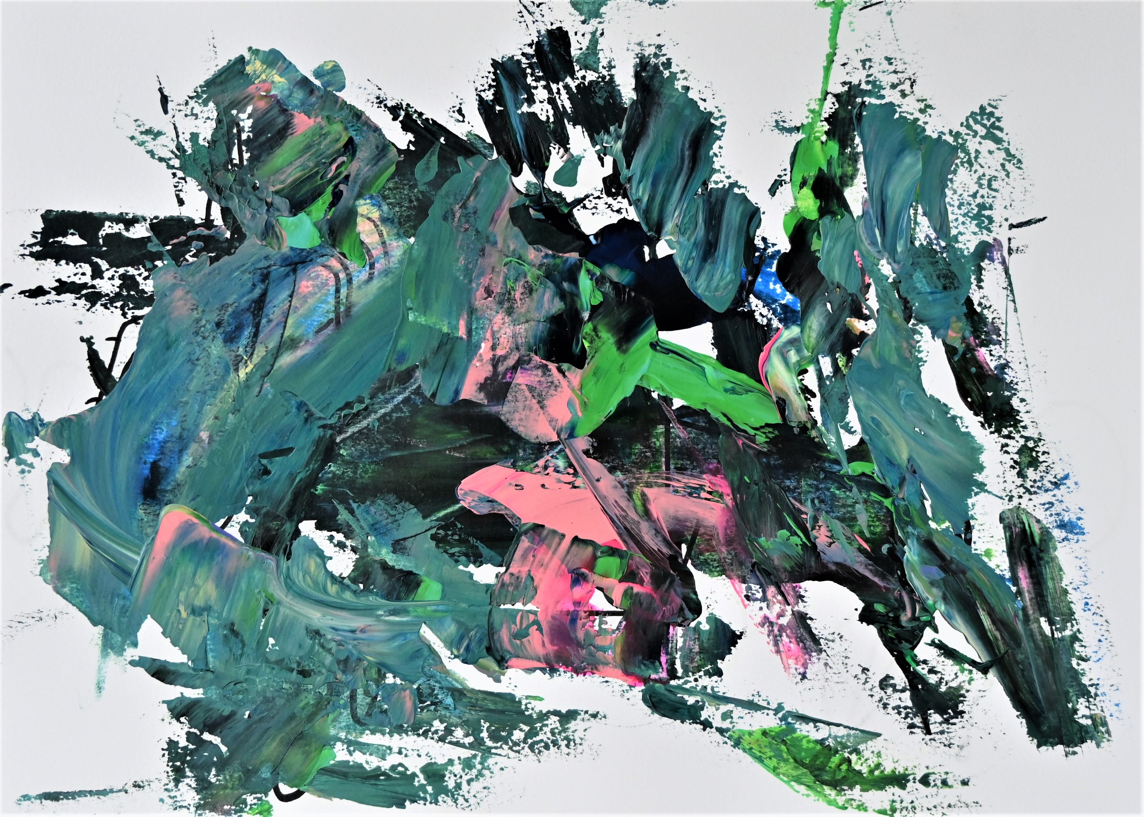 Abstract artwork acrylic