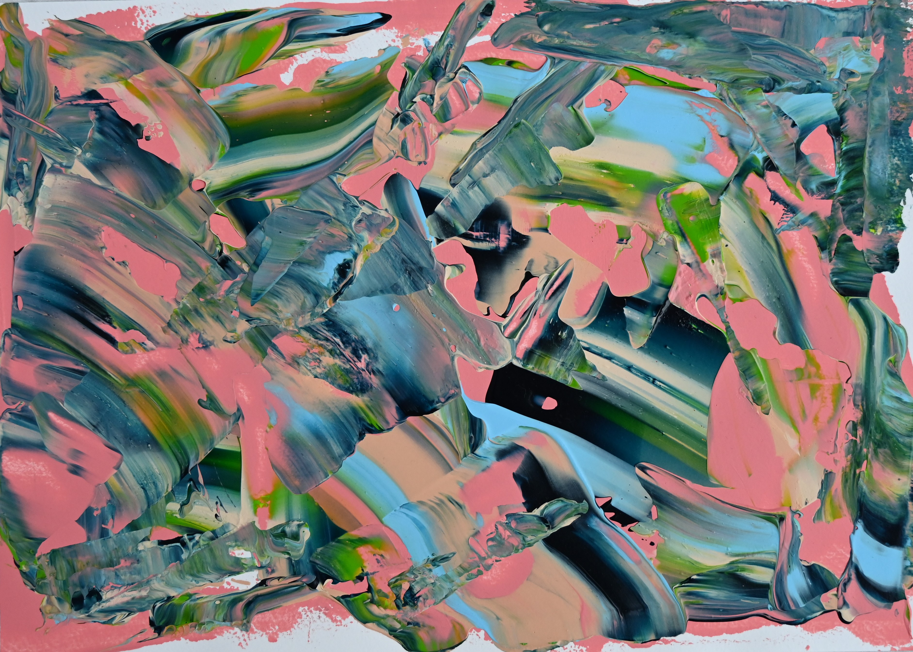 Abstract artwork acrylic